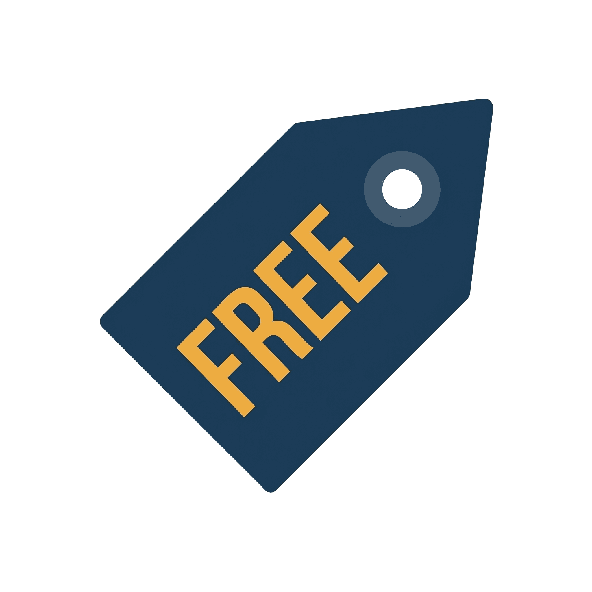 Price tag reading FREE
