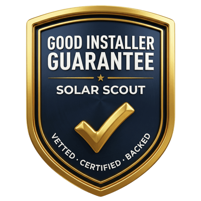 Solar Scout Good Installer Guarantee badge