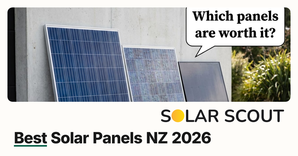 Best Solar Panels NZ 2026: Brands, Tiers & Specs Compared
